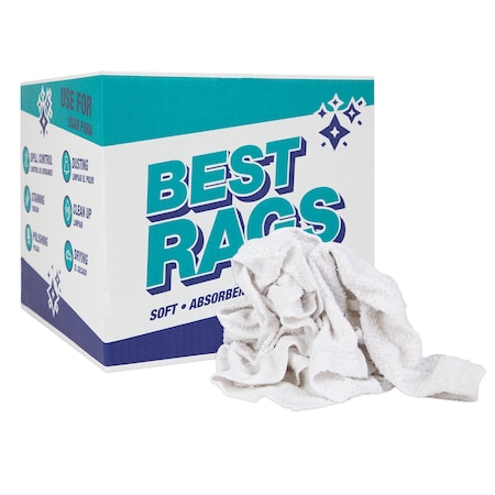 Monarch W68 Shop Towel Terry Wipers White - 10lb Box N-W68-10